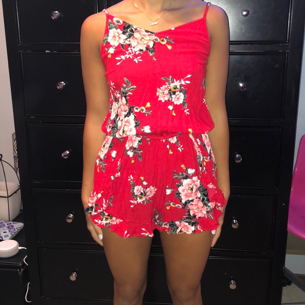 Arizona jean company red flower romper